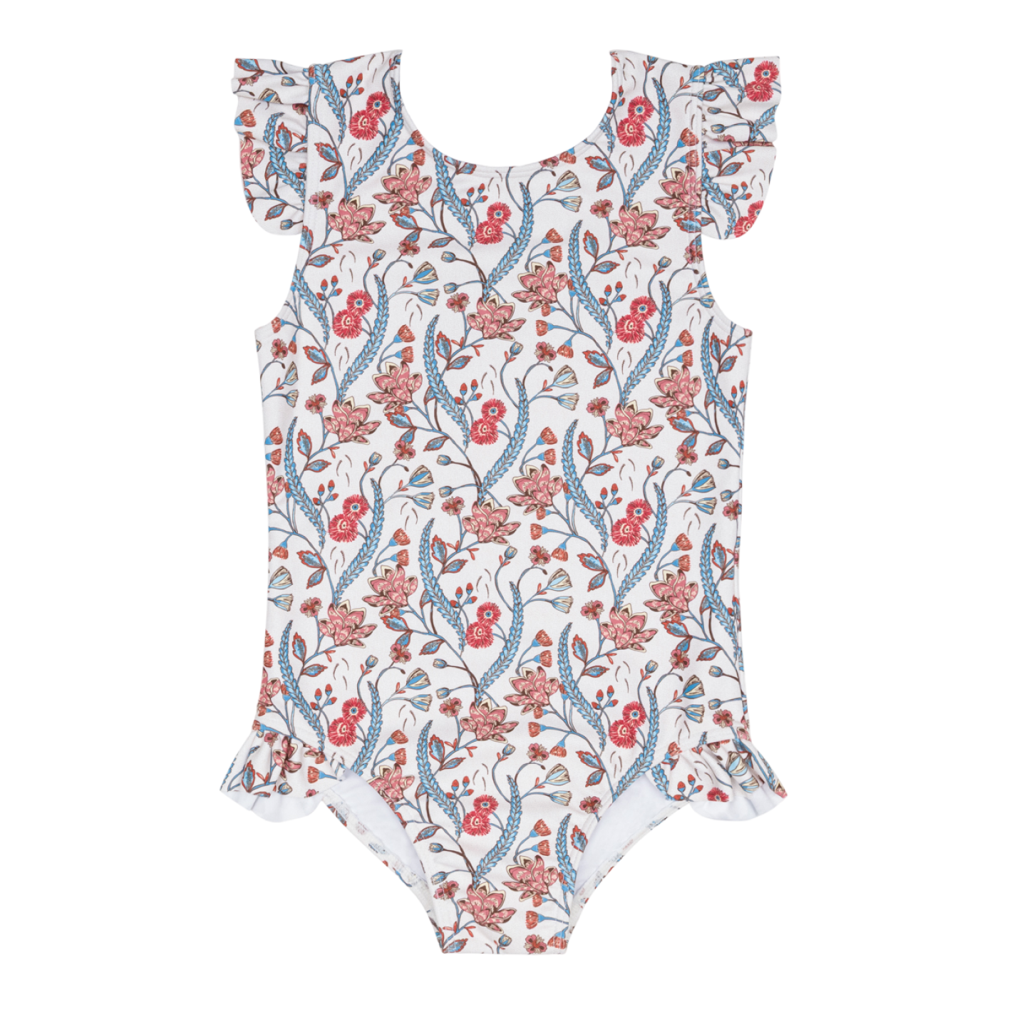 girls mercado bloom cap sleeve rashguard one piece – minnow