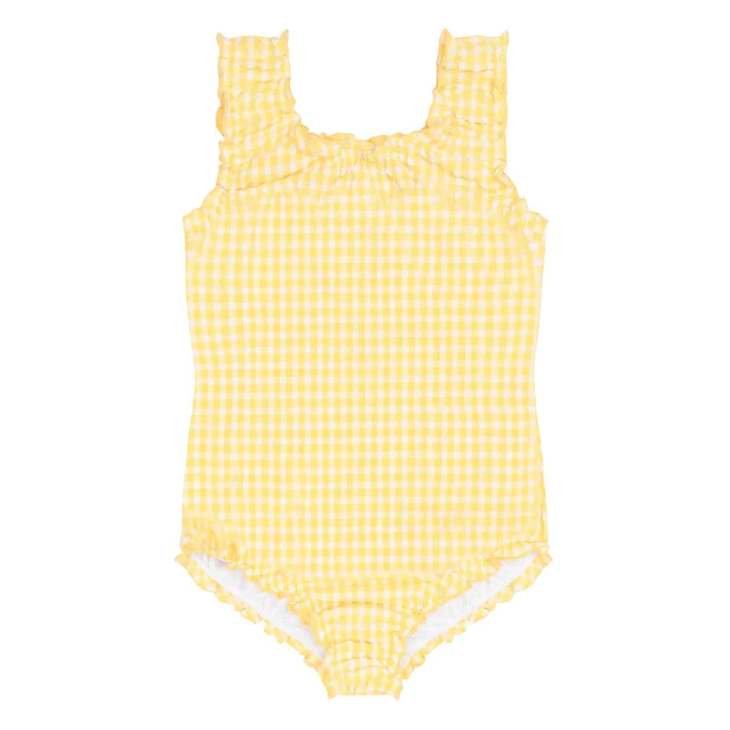 girls soleil gingham scoop neck one piece – minnow girls soleil gingham scoop neck one piece – minnow