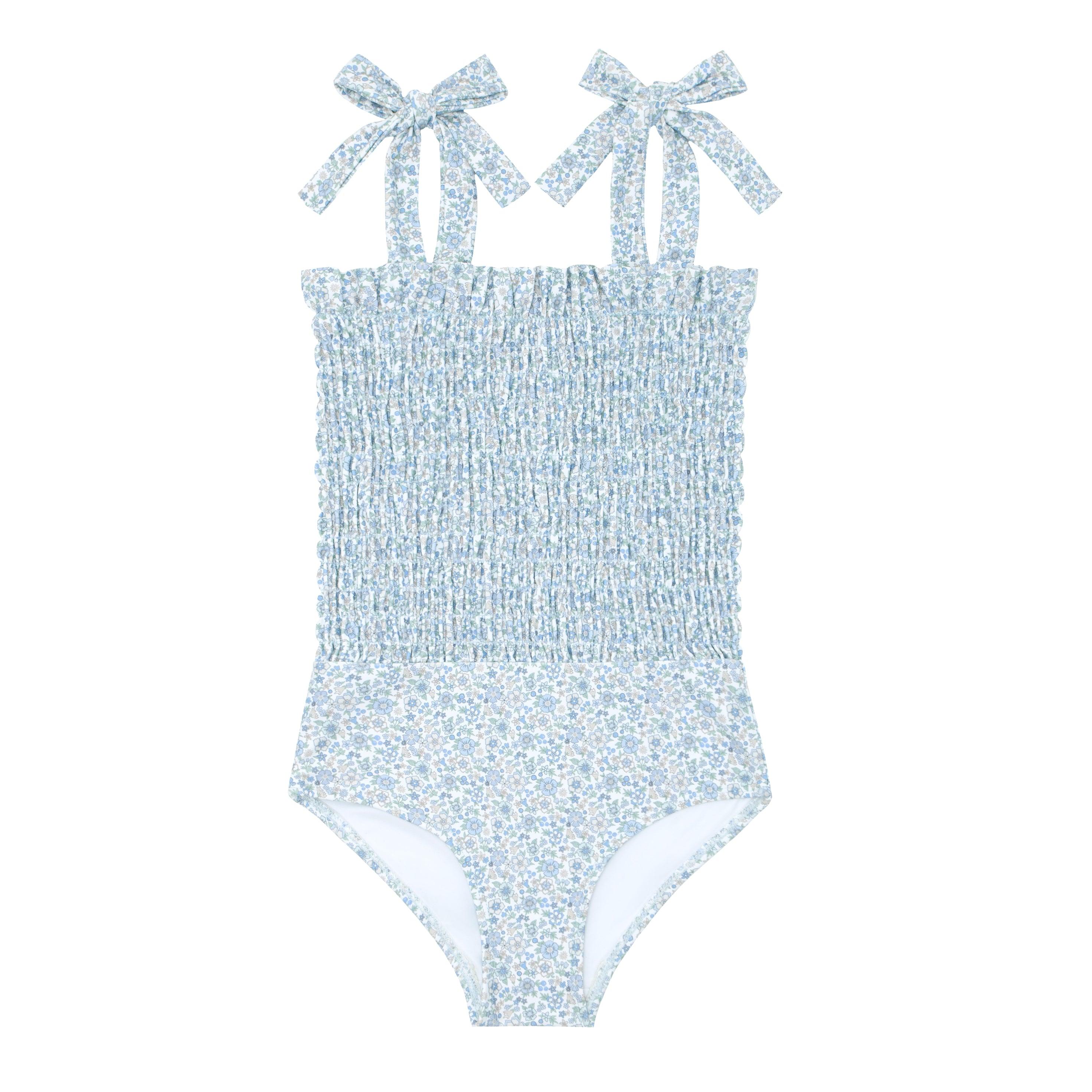 Smocked swimsuit one piece online