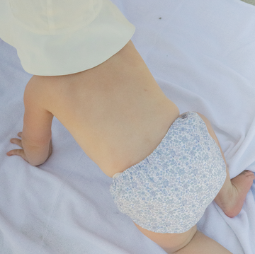 baby slate floral diaper cover