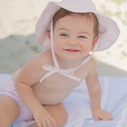 baby pink stripe diaper cover