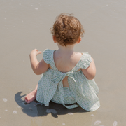 baby sea marsh floral flutter tank bloomer set