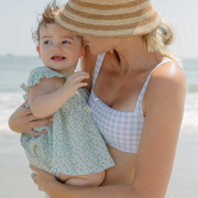 baby sea marsh floral flutter tank bloomer set