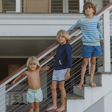 unisex navy knit hoodie