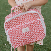 poppy gingham coated lunchbox