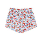 boys scarlet floral boardie