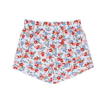 boys scarlet floral boardie