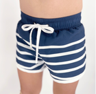 boys navy breton stripe boardie