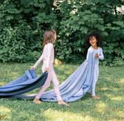 girls antique floral pima pajamas set