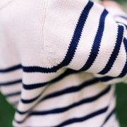 unisex breton stripe knit sweater