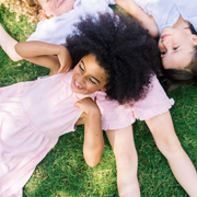 girls pink french terry tennis dress