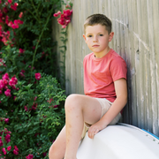 unisex faded rose pocket tee