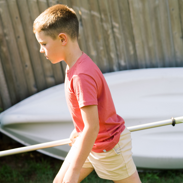 unisex faded rose pocket tee