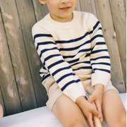 unisex breton stripe knit sweater