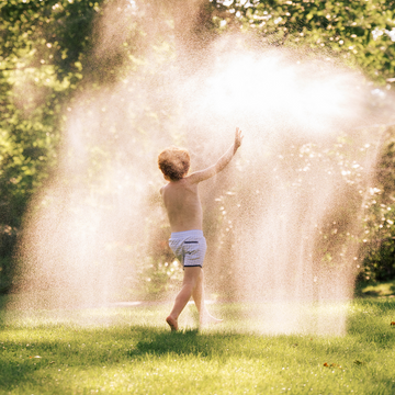 boys oasis blue gingham boardie