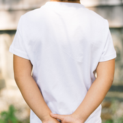 unisex white pocket tee