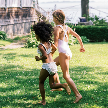 girls sea marsh floral ruffle bikini