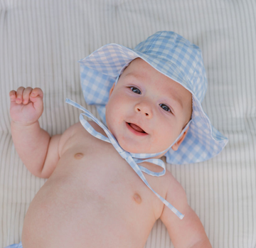 Blue and white sun hat shop