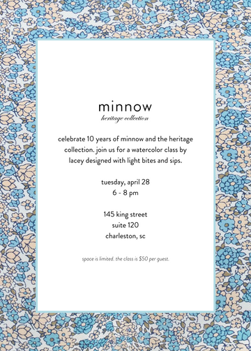 minnow watercolor class