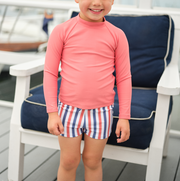 unisex poppy red rashguard