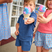 boys newport navy french terry short