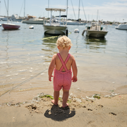 baby poppy gingham short overall