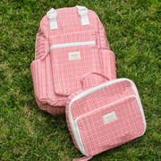 poppy gingham coated lunchbox