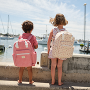 poppy gingham coated everyday backpack