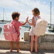 poppy gingham coated everyday backpack