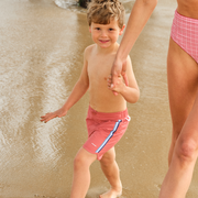 boys poppy red board short