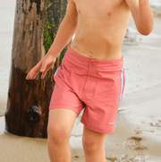 boys poppy red board short