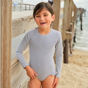 girls harbor stripe rashguard one piece