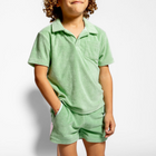 boys palm green french terry short