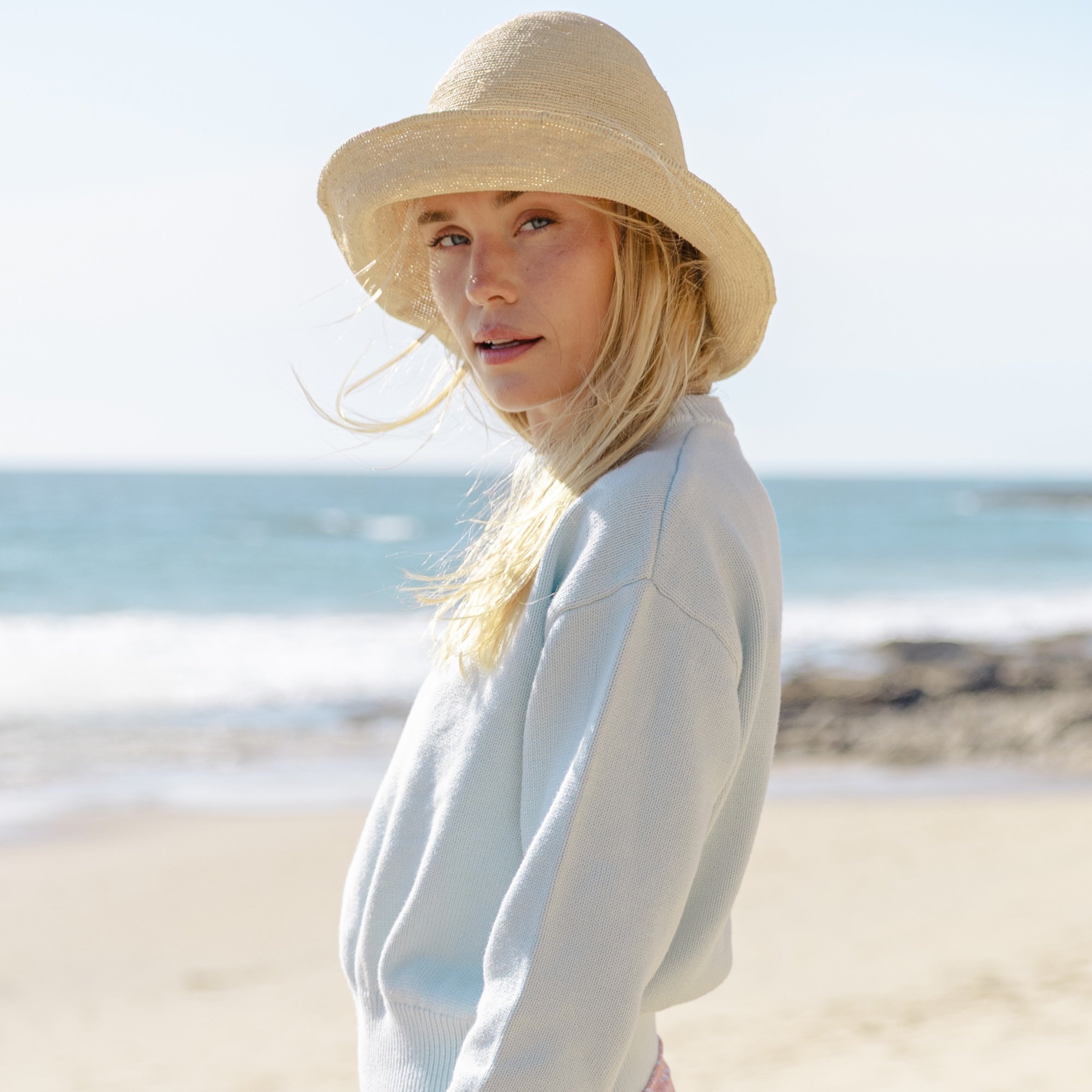 janessa leone natural teagan hat – minnow