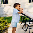 boys peri blue stripe button down shirt