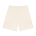 women's cream knit shorts