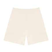 women's cream knit short