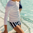 boys navy cabana stripe brief