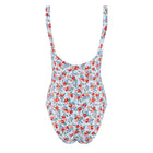 women's scarlet floral low back simple one piece