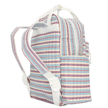 bdg tapestry stripe mini backpack vintage stripe coated everyday backpack