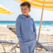 unisex clearwater blue french terry hoodie