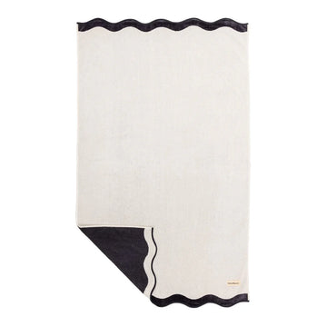 business & pleasure riviera white beach towel