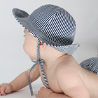 baby navy stripe sun hat