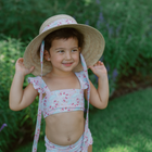 sarah bray bermuda girls palmetto sun hat with bluebells ribbon