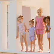 girls island blossom ruffle cap sleeve one piece