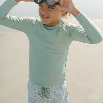 unisex sea marsh green rashguard