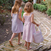 antique floral quilted easter bucket