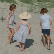 girls slate floral ruffle top and short set