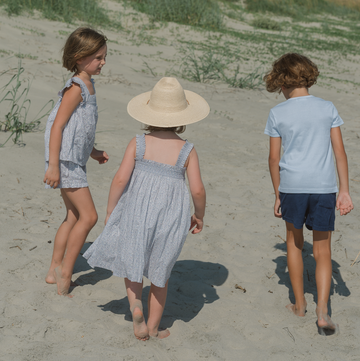 girls slate floral ruffle top and short set