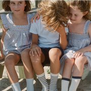 girls slate floral ruffle top and short set